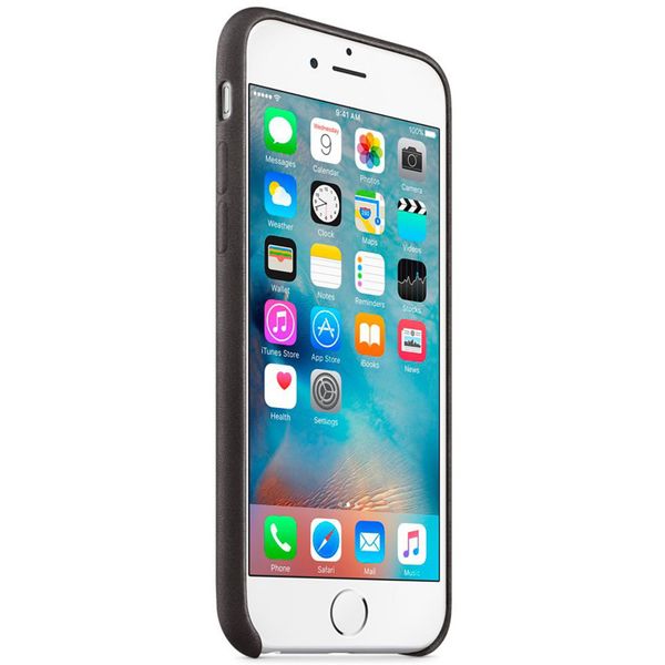 Apple Leather Backcover Apple iPhone 6 / 6s - Black