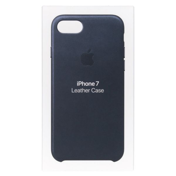 Apple Leather Backcover Apple iPhone SE (2022 / 2020) / 8 / 7 - Midnight Blue