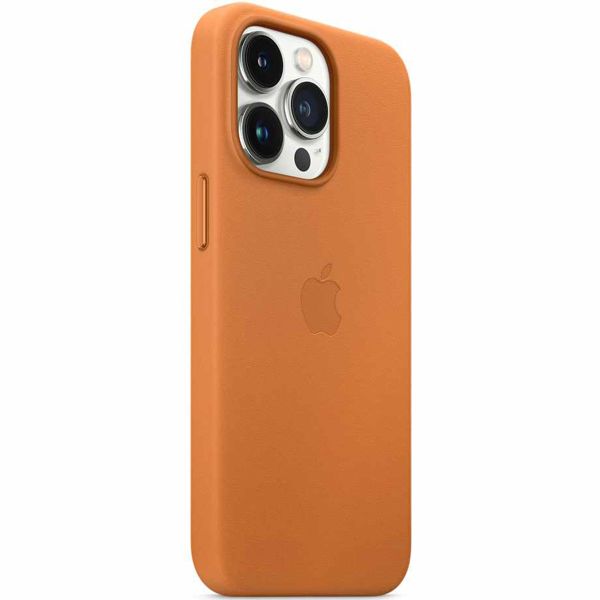 Apple Leather Backcover MagSafe Apple iPhone 13 Pro Max - Golden Brown