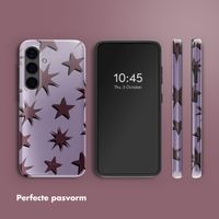 Selencia Vivid Tough Backcover Samsung Galaxy S24 - Stars Plum Lilac