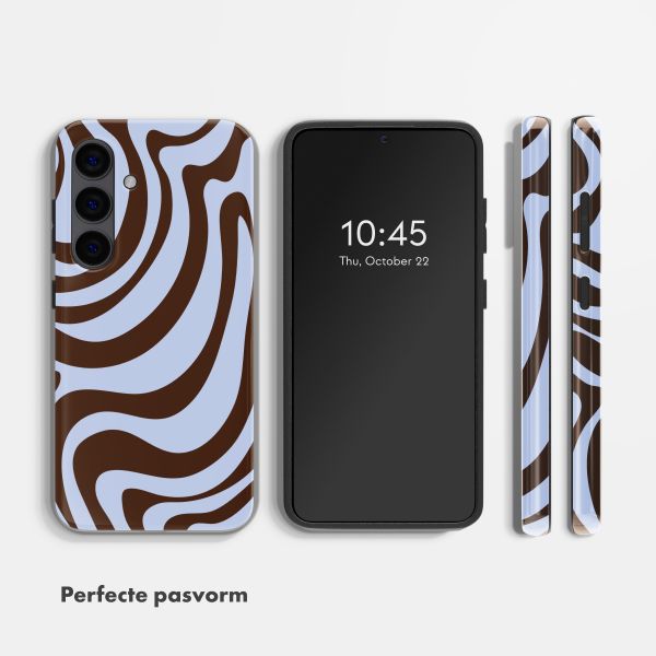 Selencia Vivid Backcover Samsung Galaxy S24 - Dream Swirl Chocolate