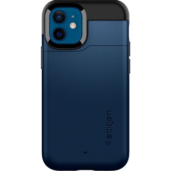 Spigen Slim Armor CS Backcover iPhone 12 Mini - Donkerblauw