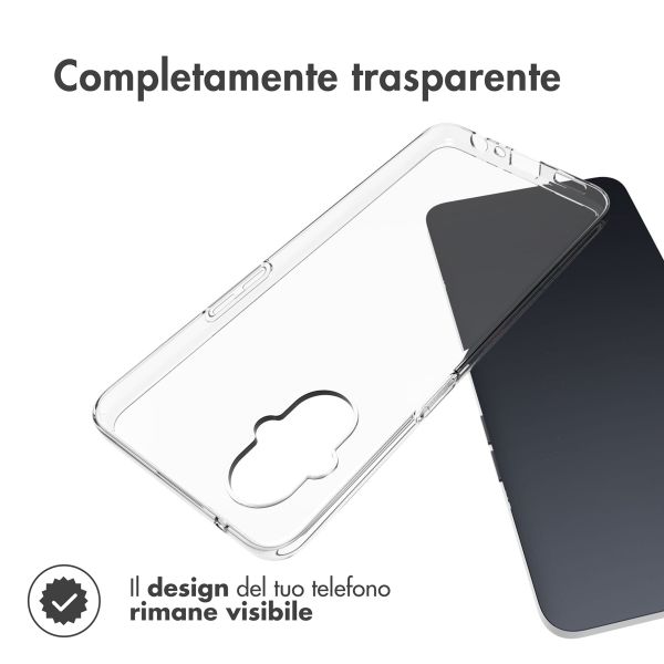 Accezz Clear Backcover Oppo Reno8 Lite - Transparant