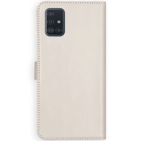 Selencia Echt Lederen Bookcase Samsung Galaxy A51 - Greige