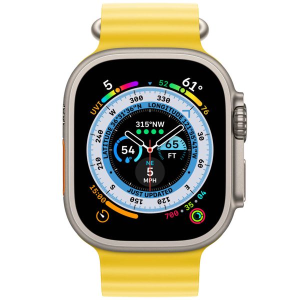 Apple Ocean Band Apple Watch Series 1 t/m 11 / SE / Ultra (44/45/46/49 mm) - Yellow