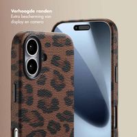 Selencia Sabi Backcover Panterprint met MagSafe Apple iPhone 17 - Mocha Brown