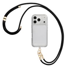 Selencia Universeel Telefoonkoord met 2 haken - verstelbaar - Zwart
