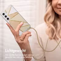 imoshion Design hoesje met koord Samsung Galaxy S24 FE - Beige Graphic