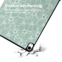 imoshion Design Trifold Bookcase Apple iPad Air 11 inch (2026) M4 / (2025) M3 / (2024) M2 / Air 5 (2022) / Air 4 (2020) - Botanica