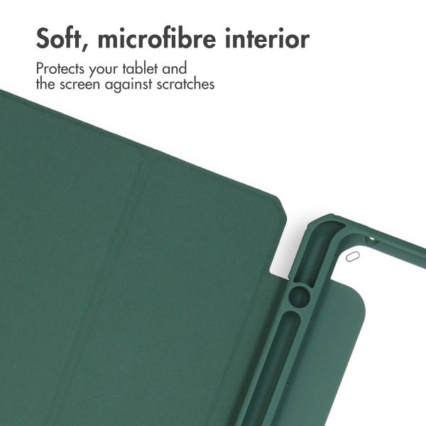 imoshion Trifold Hard Case Book Cover Apple iPad Air 11 inch (2026) M4 / (2025) M3 / (2024) M2 / Air 5 (2022) / Air 4 (2020) - Green