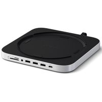 Satechi Aluminum Mac Mini/Mac Studio Stand Hub - Met SSD sleuf - Zilver