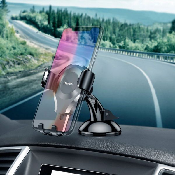 Baseus Osculum Type Gravity Car Mount Samsung Galaxy S23 Plus - Telefoonhouder auto - Dashboard - Zwart