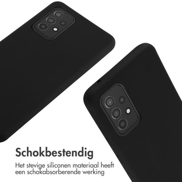 imoshion Siliconen hoesje met koord Samsung Galaxy A52(s) (5G/4G) - Zwart