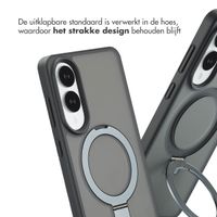 Accezz Ring Stand Backcover met MagSafe Samsung Galaxy S25 Edge - Zwart