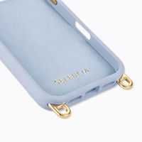Selencia Rivièra MagSafe Backcover met afneembare haakjes Apple iPhone 17 Pro - Powder Blue
