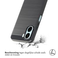 imoshion Brushed Backcover Oppo A6x (4G/5G) - Zwart