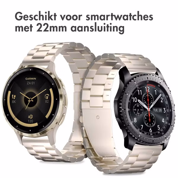 imoshion Stalen bandje  - Universeel 22 mm aansluiting - Starlight