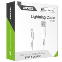 Accezz Lightning naar USB kabel iPhone 6s - MFi certificering - 2 meter - Wit