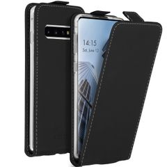 Accezz Flipcase Samsung Galaxy S10 - Zwart