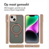 Accezz Ring Stand Backcover met MagSafe Apple iPhone 14 - Bruin