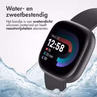 imoshion Siliconen bandje Fitbit Versa / Versa 2 / Versa Lite - Maat L - Zwart