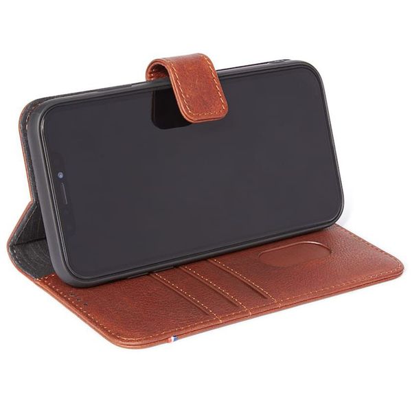 Decoded 2 in 1 Leather Bookcase iPhone 11 - Bruin