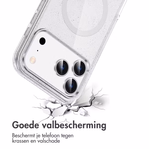 imoshion Sparkle Backcover met MagSafe Apple iPhone 17 Pro - Transparant