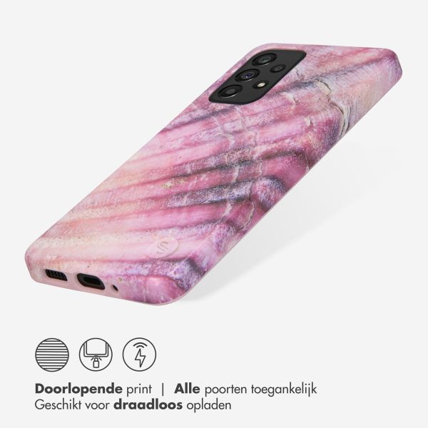 Selencia Aurora Fashion Backcover Samsung Galaxy A33 - Ocean Shell Purple