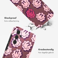 Selencia Vivid Backcover Samsung Galaxy A15 (5G) - Wavy Smiley Pink