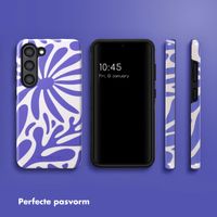 Selencia Vivid Backcover Samsung Galaxy S23 - Modern Bloom Sapphire Blue