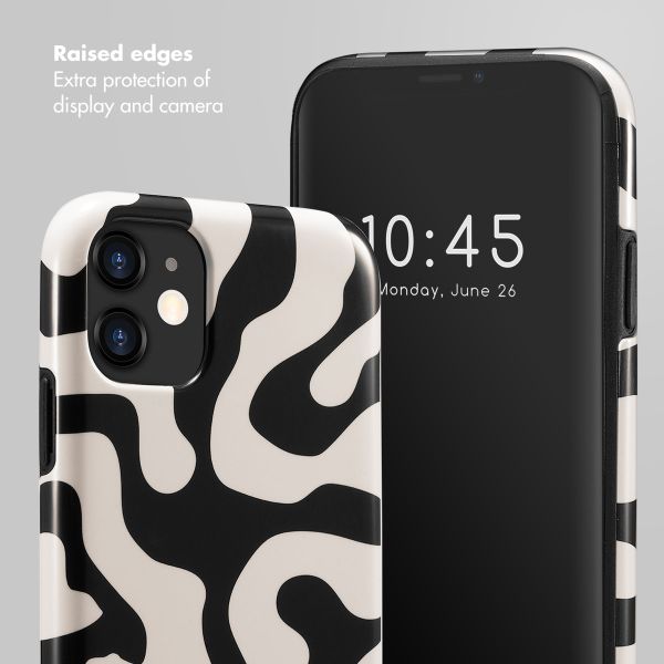 Selencia Vivid Back Cover Apple iPhone 11 - Art Wave Black