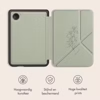 imoshion Design Vouwbare Bookcase Kobo Clara Colour / BW - Floral Green