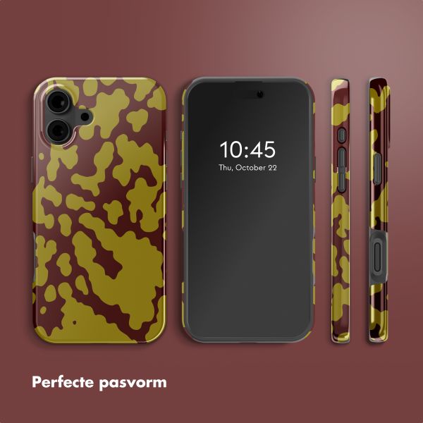 Selencia Vivid Backcover met MagSafe Apple iPhone 16 - Moo'd Olive Dust