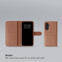 Selencia Olyn Detachable Bookcase with MagSafe Samsung Galaxy A37 (5G) - Brown