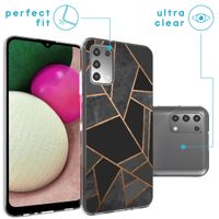 imoshion Design hoesje Samsung Galaxy A03s - Grafisch Koper / Zwart