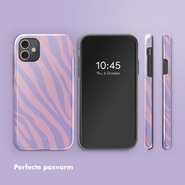 Selencia Vivid Tough Backcover iPhone 11 - Zebra Light Pink Lilac