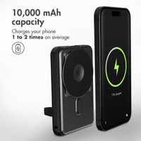 imoshion 4-in-1 MagSafe Powerbank with Stand 10,000 mAh - Power Delivery - iPhone / AirPods / Apple Watch - Black