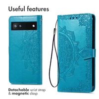 imoshion Mandala Bookcase Google Pixel 6a - Turquoise