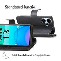 imoshion Luxe Bookcase Xiaomi Redmi 13 4G - Zwart