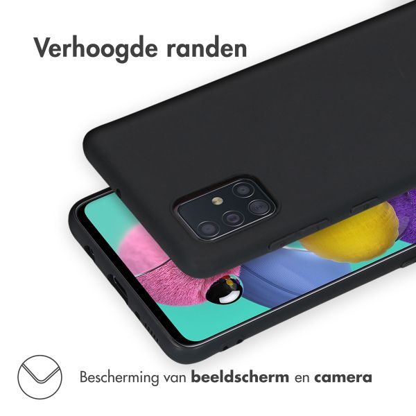 imoshion Color Backcover Samsung Galaxy A51 - Zwart