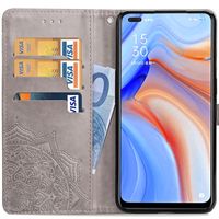 imoshion Mandala Bookcase Oppo Reno4 5G - Grijs