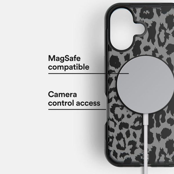 BodyGuardz Ace Pro MagSafe Backcover Apple iPhone 16 - Black / Leopard