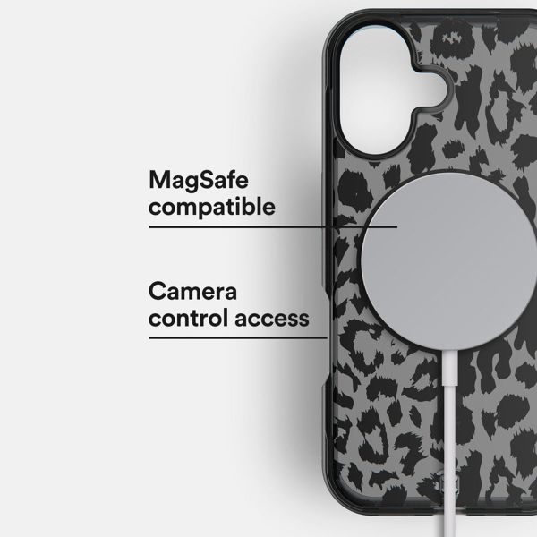 BodyGuardz Ace Pro MagSafe Backcover iPhone 16 - Black Leopard