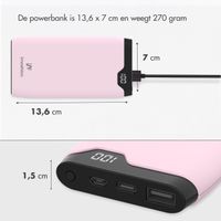 imoshion Powerbank - 10.000 mAh - Quick Charge en Power Delivery - Roze