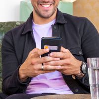 Accezz Premium Leather Slim Bookcase Apple iPhone 14 Pro Max - Donkerblauw