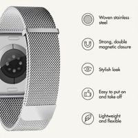 imoshion Milanese Magnetic Band Apple Watch | 38/40/41/42 mm - Silver