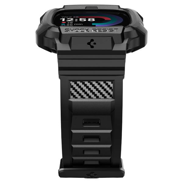 Spigen Rugged Armor™ Pro Case Fitbit Versa 4 / Sense 2 - Black