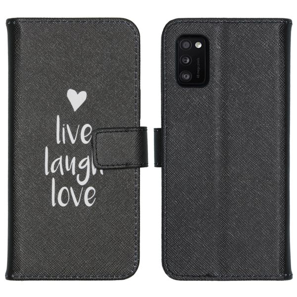 imoshion Design Softcase Bookcase Galaxy A41 - Live Laugh Love