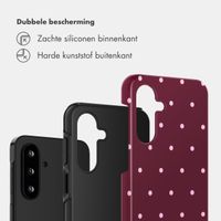 Selencia Vivid Backcover Samsung Galaxy A17 (5G) / (4G) - Happy Dots Burgundy