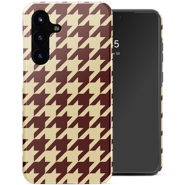 Selencia Vivid Backcover Samsung Galaxy S25 FE - Pied-de-Poule